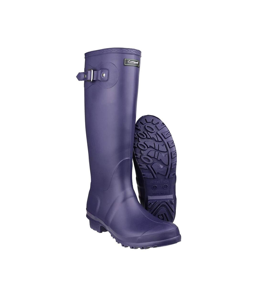 Cotswold Sandringham Buckle-Up Womens Wellington Boots (Purple) - UTFS1299