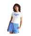 Womens/ladies Zandy Logo Crop T-shirt Gardenia WRSTBHVR-1
