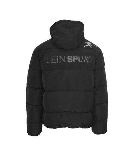 Doudoune Matelassée Motif/style Logo Homme Noir Plein Sport