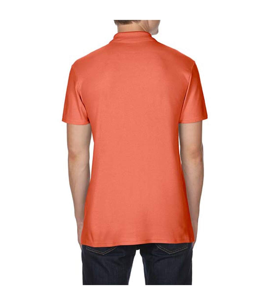 Softstyle polo homme orange foncé Gildan-2