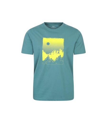 Mens Sunrise Organic T-shirt Petrol Mountain Warehouse
