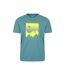 Mens Sunrise Organic T-shirt Petrol Mountain Warehouse-1