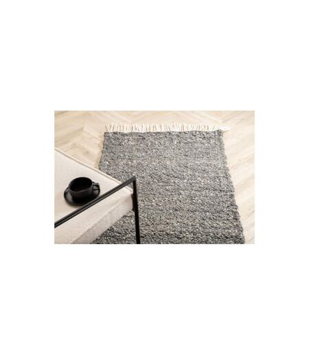 Tapis Déco en Laine Betina 80x250cm Gris