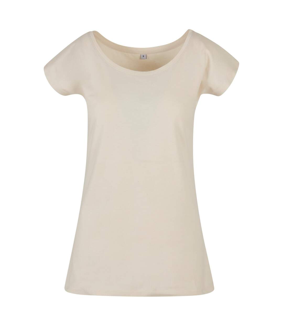 T-shirt À Col Large Pour Femme/femme Sable Build Your Brand-1
