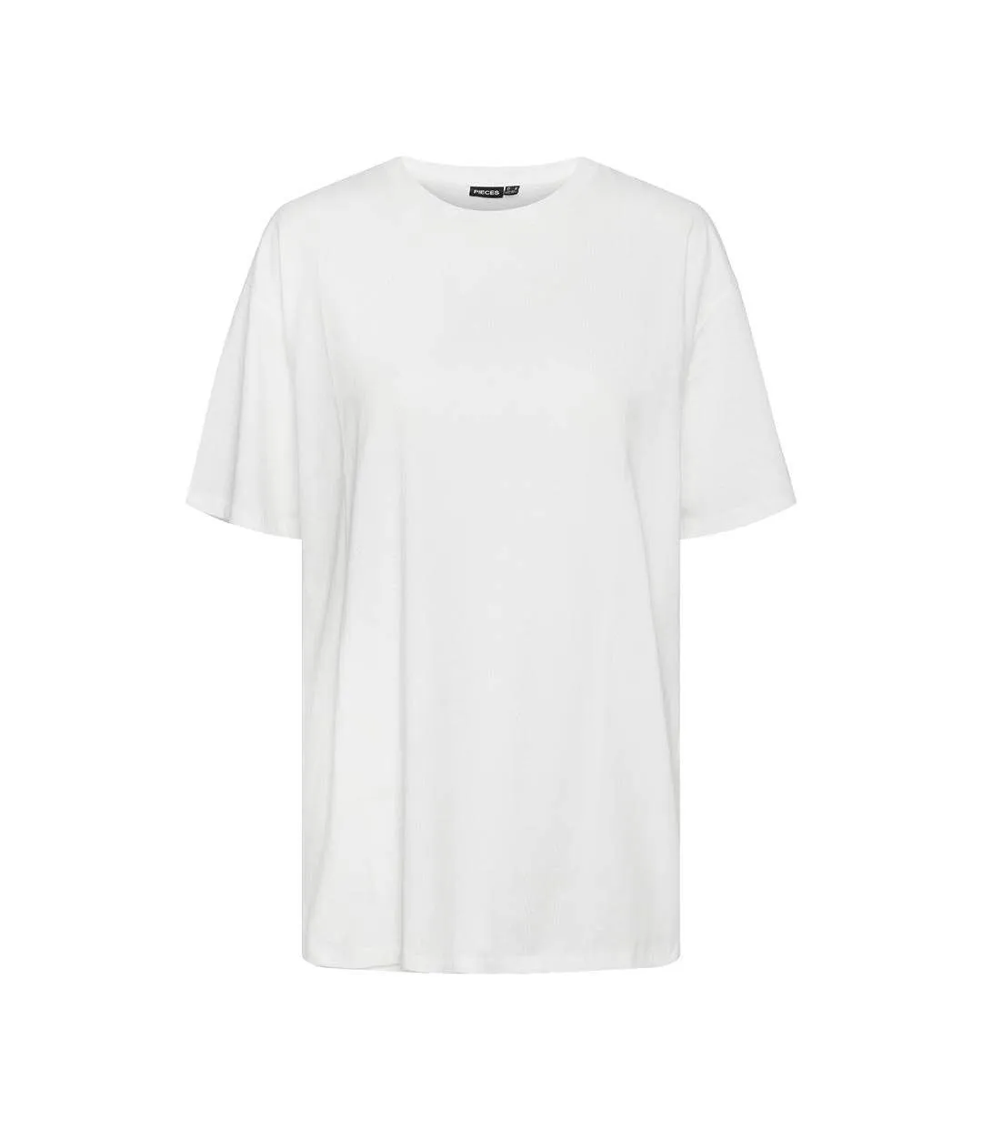 T-Shirt blanc femme pieces kitty-1