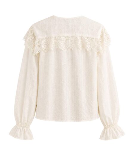 Blouse Motif/style Broderie Florale Femme Blanc Cath Kidston