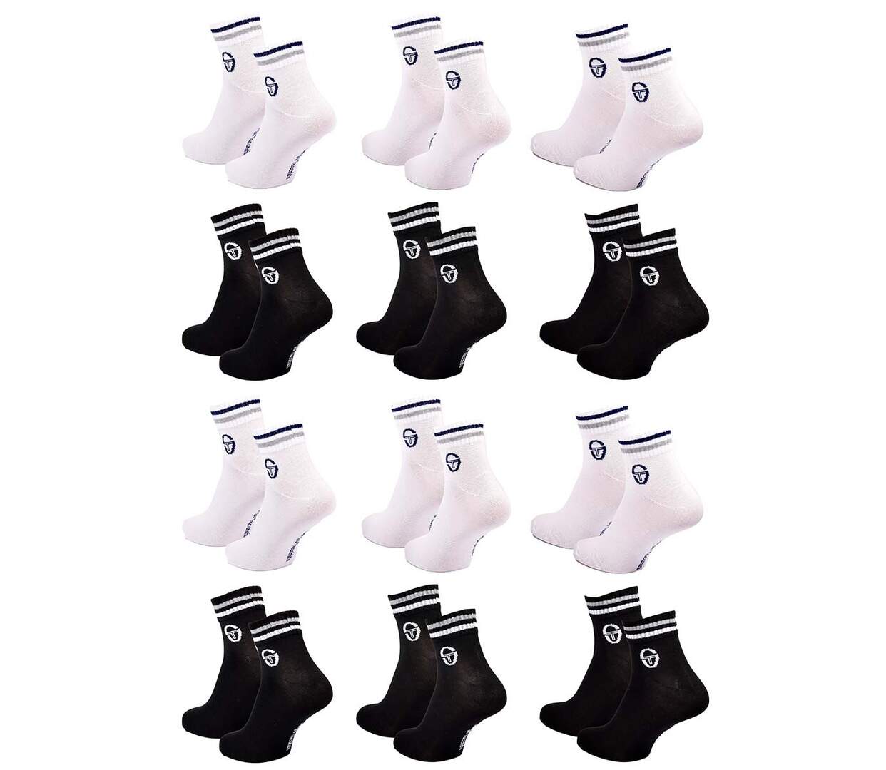 Chaussettes SERGIO TACCHINI QUARTER 12 Pcs 0115-3