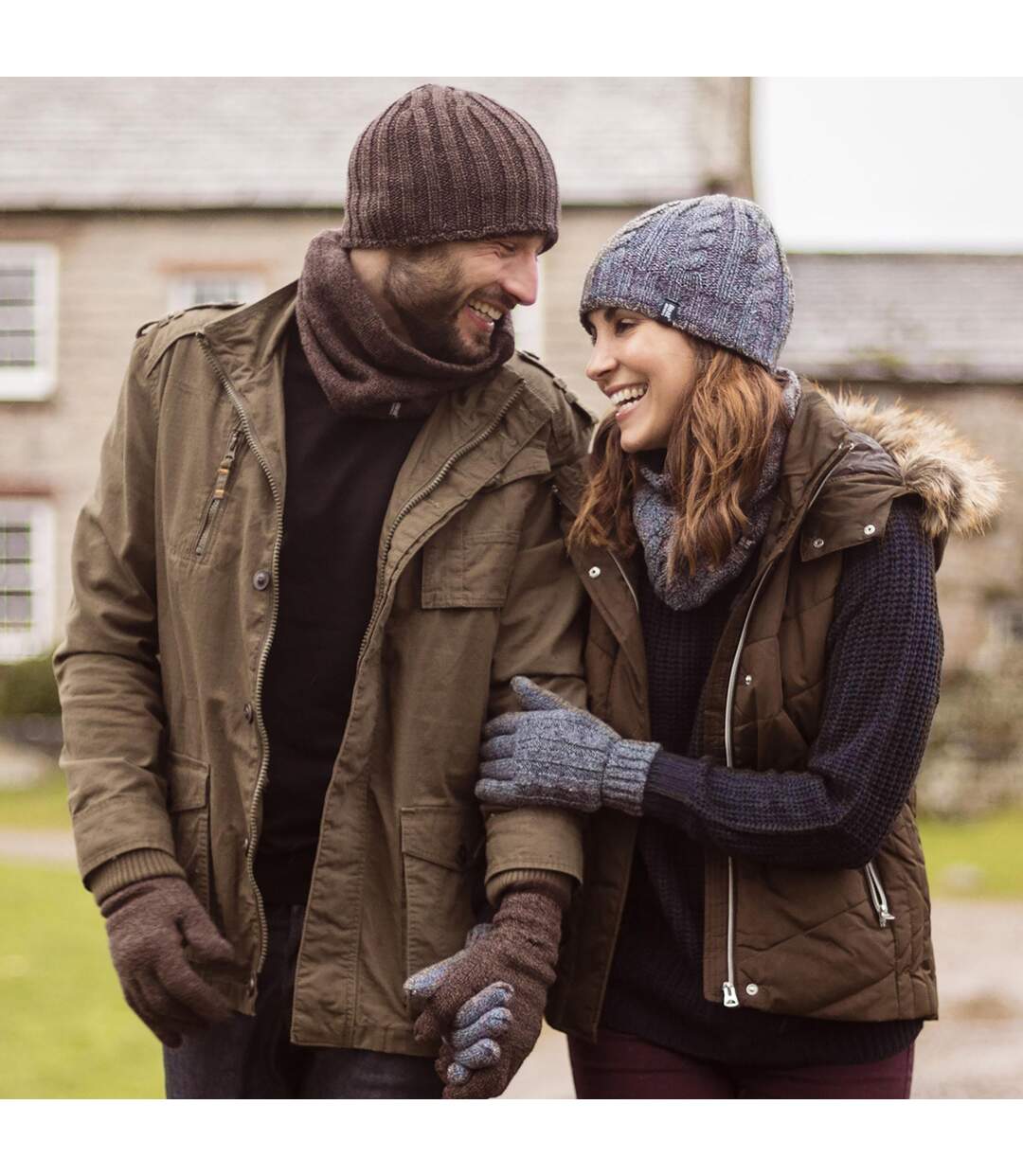 Ladies Fleece Lined Thermal Winter Hat, Neck Warmer & Converter Gloves Set-3