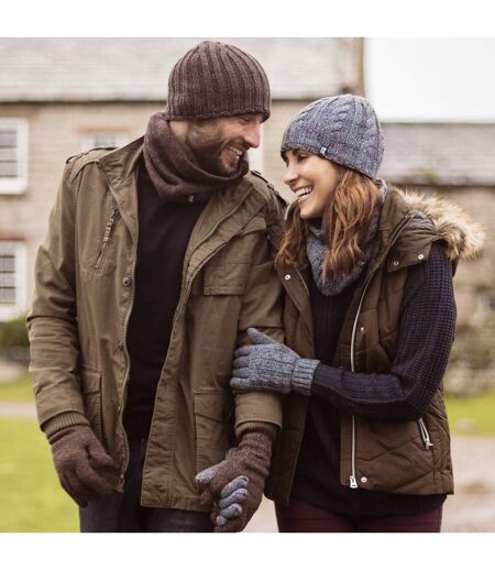 Ladies Fleece Lined Thermal Winter Hat, Neck Warmer & Converter Gloves Set