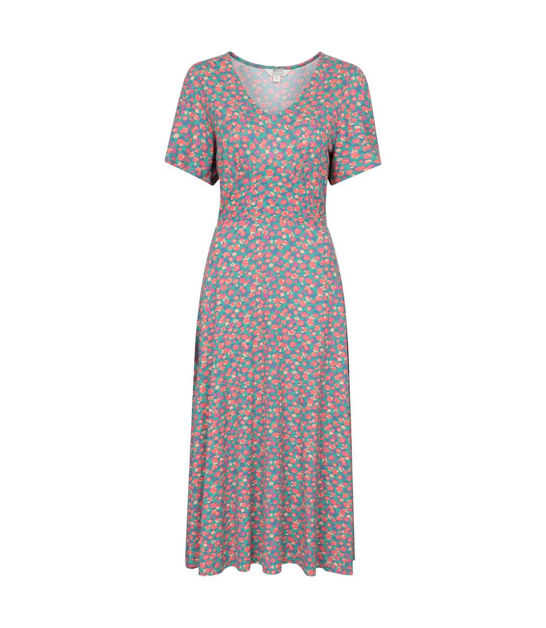 Womens/ladies como floral dress coral Mountain Warehouse-1