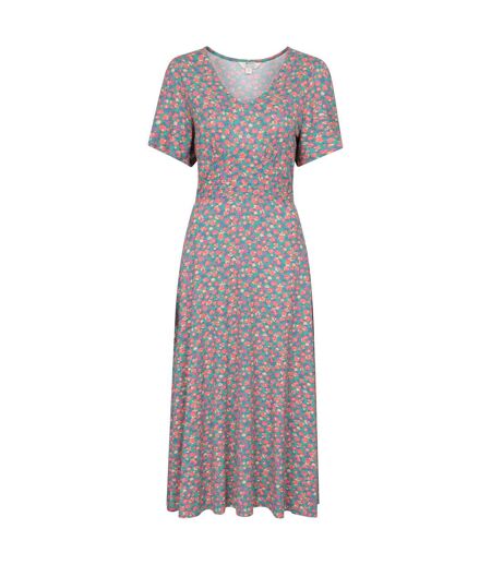 Womens/ladies como floral dress coral Mountain Warehouse