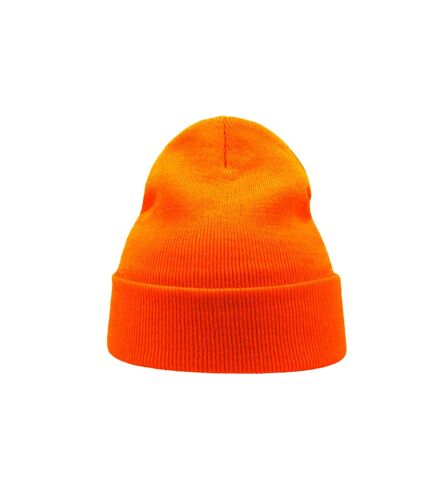 Atlantis Wind Double Skin Beanie With Turn Up (Orange) - UTAB228