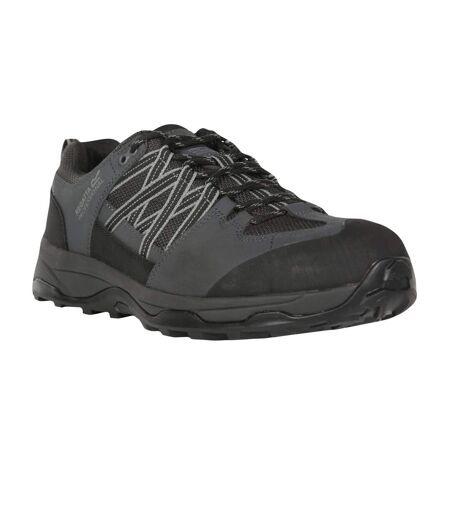 Mens clayton safety trainers black/briar Regatta