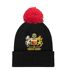 Manchester Crest Bobble Beanie Black Fan Originals-1