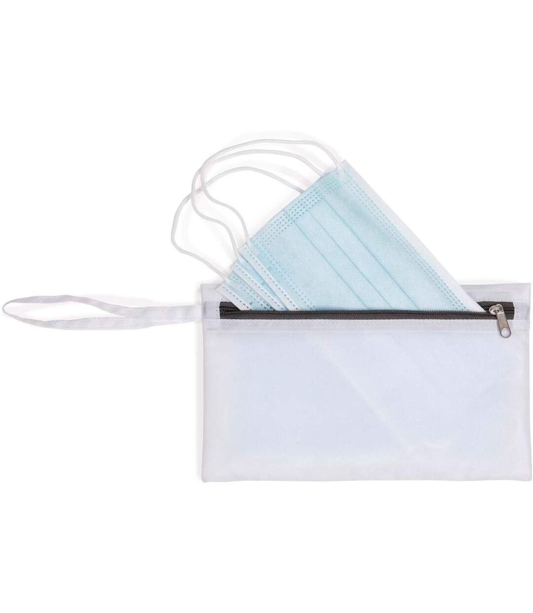 Pochette porte-masques à double compartiment - KI0749 - blanc-2