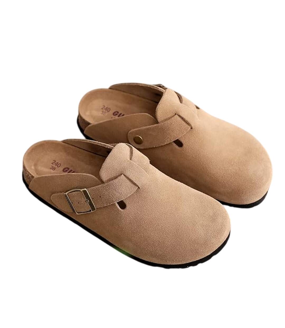 Chaussons Mules Homme Taupe Foncé Skechers-4