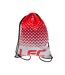 Liverpool FC Fade Design Drawstring Gym Bag (Red/White/Black) (17.3 x 13in)
