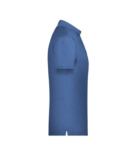 Polo Basic Homme Denim Clair Chiné James And Nicholson