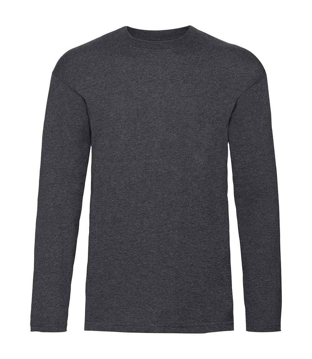 T-shirt Valueweight Adulte Gris Foncé Chiné Fruit Of The Loom-1
