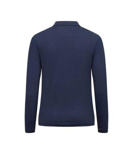 Womens/ladies Advantage Long-sleeved Polo Shirt Dark Navy Cutter & Buck
