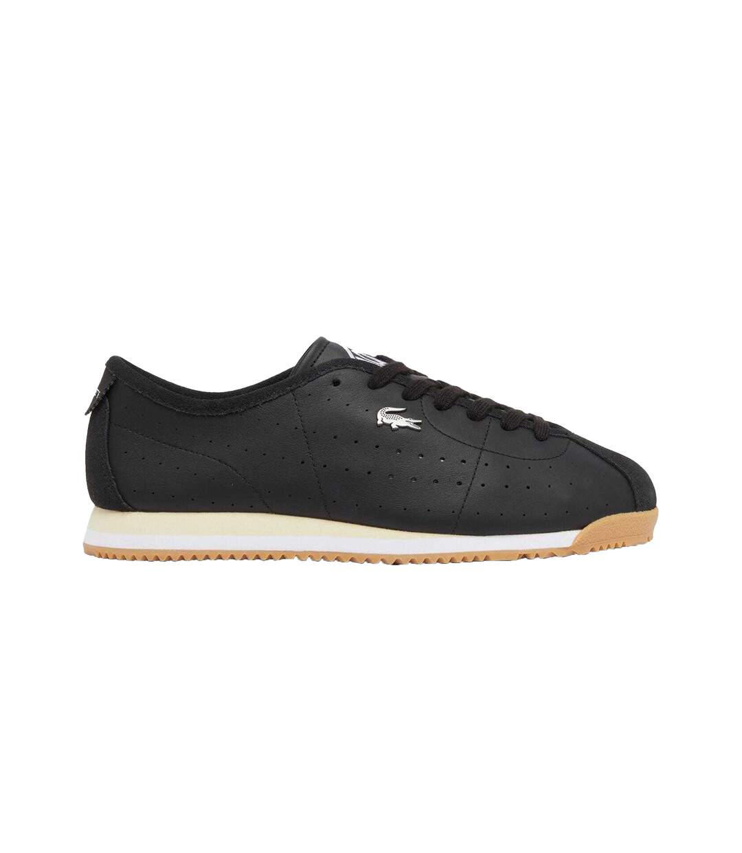Mens Club Leather Low Trainers Black Lacoste-4