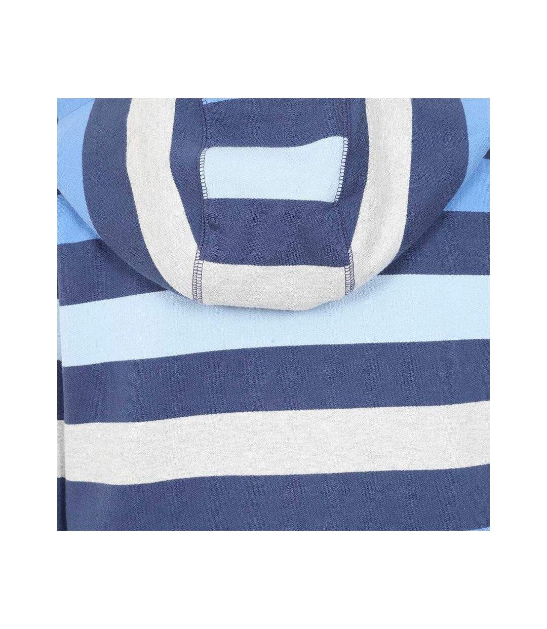 Sweat Motif/style Rayé Femme Bleu Hivernal Lazy Jacks-4