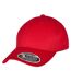 Casquette Ajustable Motif/style Courbé Rouge Flexfit-3