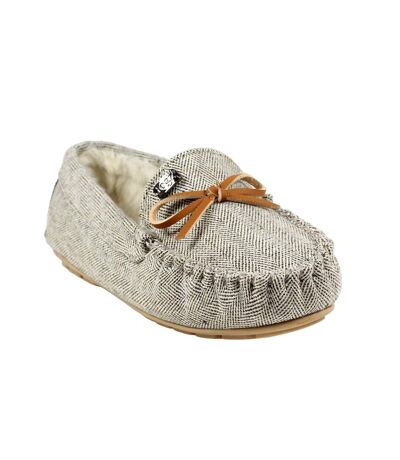 Mocassins jennings femme beige Lazy Dogz