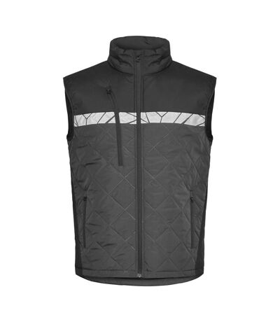 Mens 7700 Progression Gilet Grey Black Projob