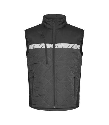 Mens 7700 Progression Gilet Grey Black Projob