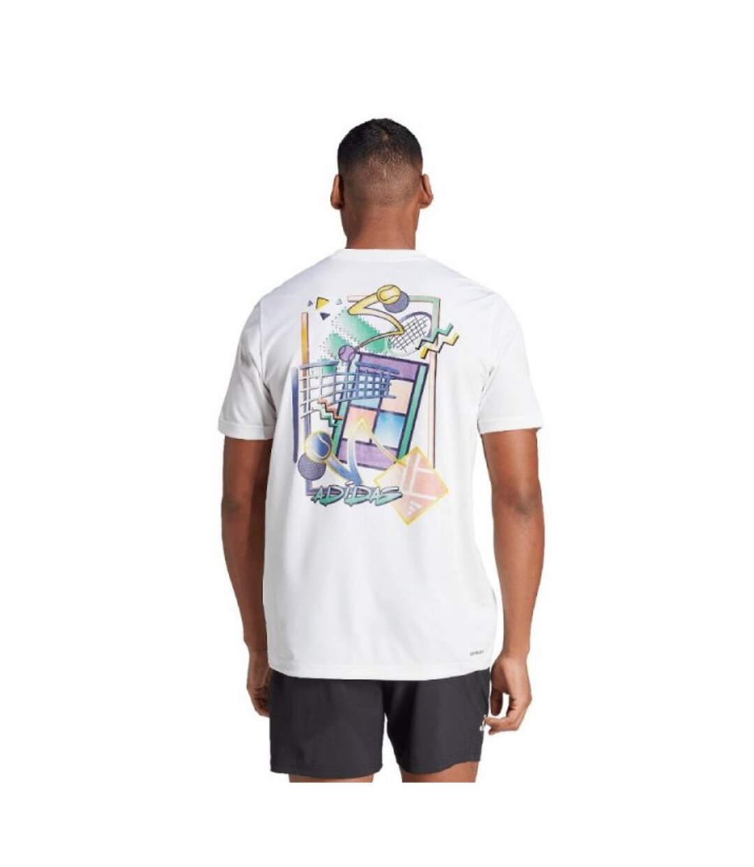 T-shirt App Homme Blanc Adidas-3