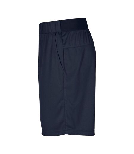 Unisex Adult Plain Active Shorts Dark Navy Clique