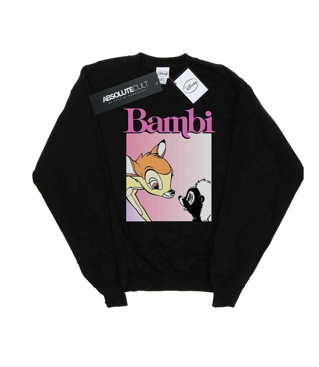 Disney - Sweat BAMBI NICE TO MEET YOU - Femme (Noir) - UTBI13089-1