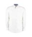Chemise À Manches Longues Homme Blanc Bleu Kustom Kit-1