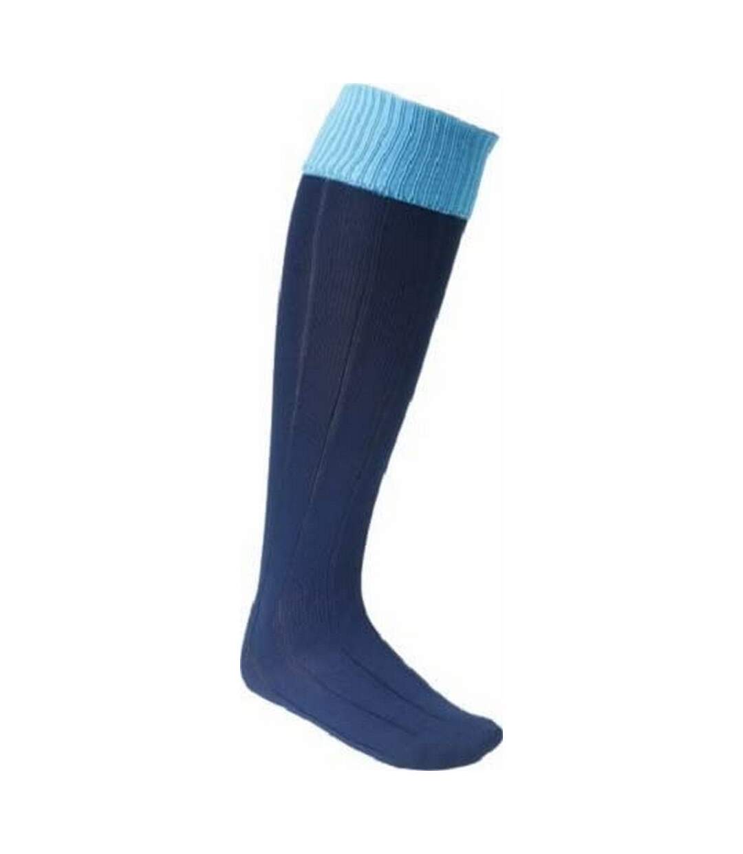 Chaussettes de foot homme bleu marine / bleu ciel Euro