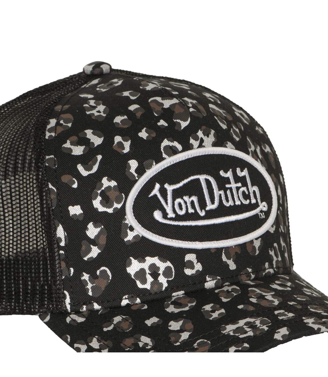 Casquette baseball avec filet et patch Leopard Foil Vondutch-3