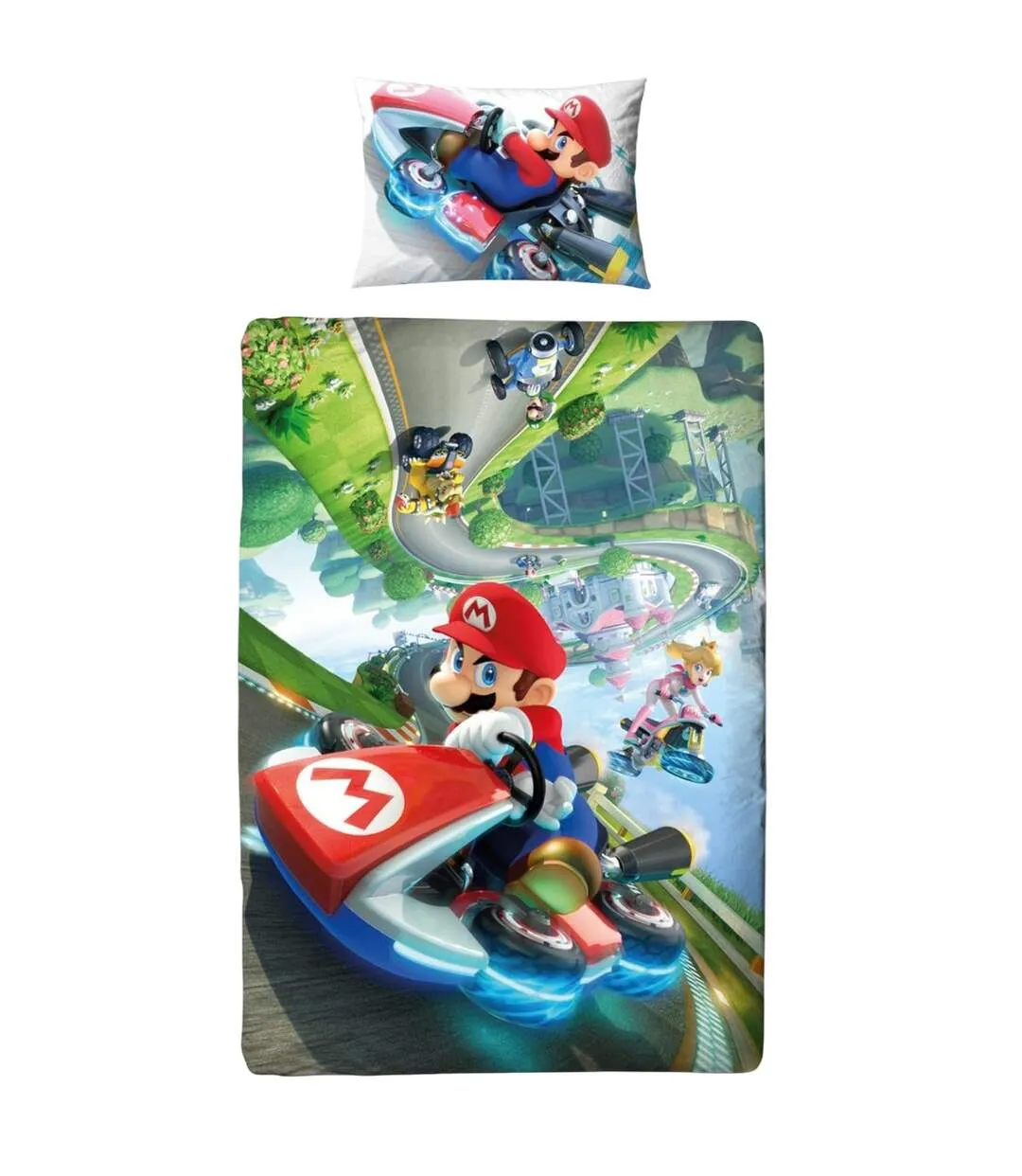 Racing Kart Reversible Duvet Set Multicoloured Super Mario-1