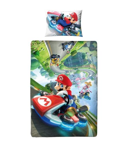 Racing Kart Reversible Duvet Set Multicoloured Super Mario