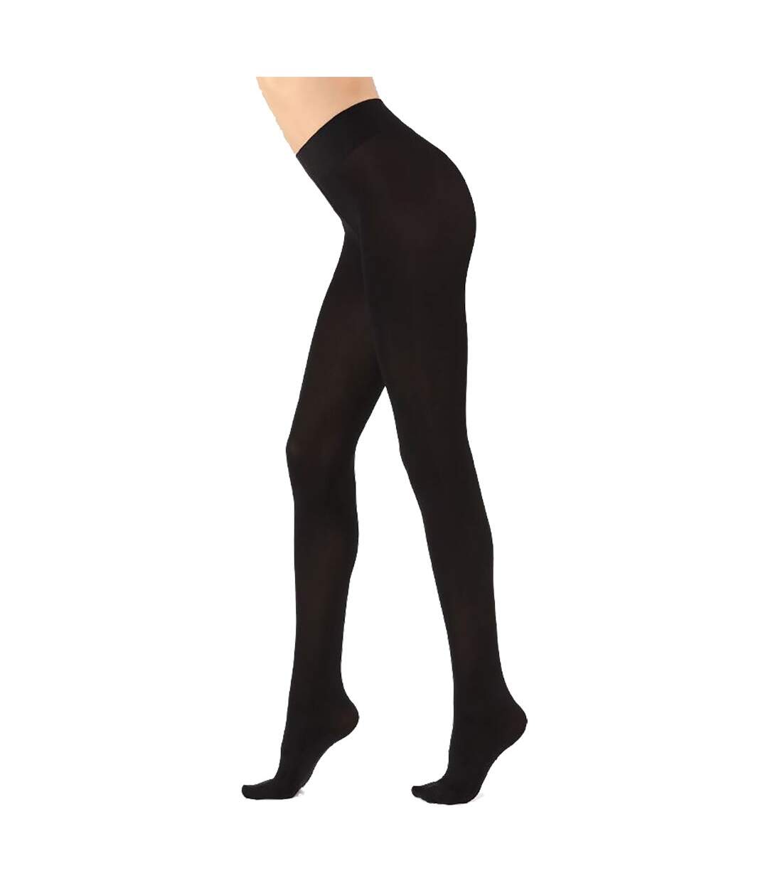 Collant Femme Confort et Résistance DIAMANTINO Collant Opaque Microfibre Noir