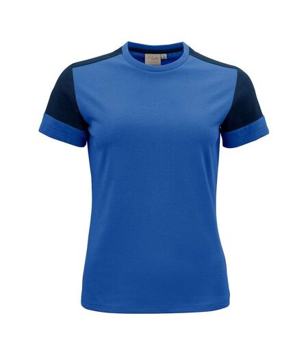 Womens/ladies T-shirt Cobalt Blue Navy Printer PRIME
