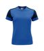Womens/ladies T-shirt Cobalt Blue Navy Printer PRIME-1