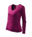 T-shirt Manches Longues Elegance Femme Violet Clair Malfini-3