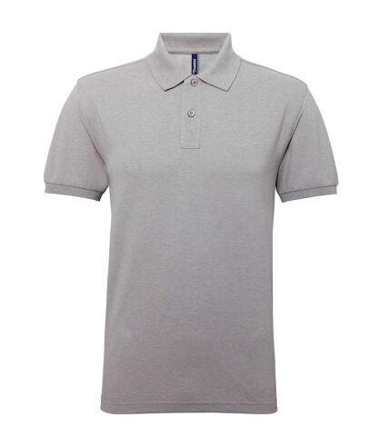 Asquith & Fox Mens Short Sleeve Performance Blend Polo Shirt (Heather Grey) - UTRW5350