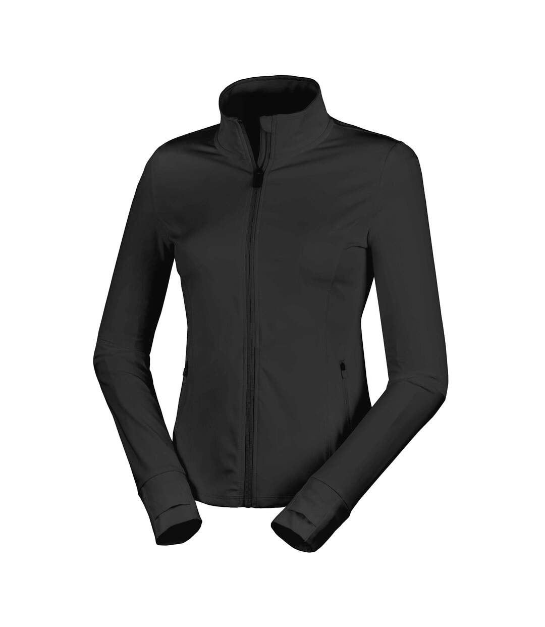 Womens/ladies Fitness Jacket Black Spiro-2