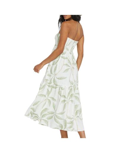 Robe blanc/vert femme billabong tropical haze