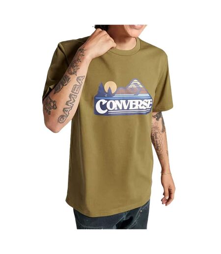 T-shirt Kaki Homme Converse Cosmic Turtle - L