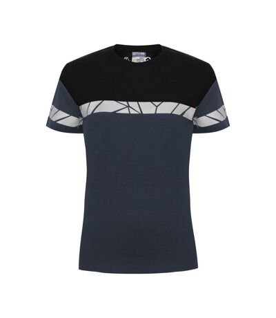 Womens/ladies Progression Hi-vis T-shirt Navy Black Projob