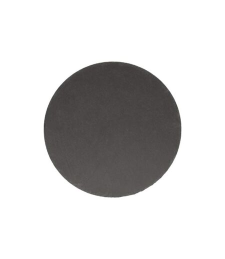 Lot de 6 Assiettes Plates Ardoise 28cm Gris