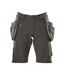 Mens Advanced Holster Pocket Work Shorts Dark Anthracite Mascot-1