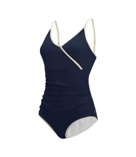 Maillot De Bain 1 Pièce À Col V Et Bretelles Ajustables Kyra Femme Bleu Marine Regatta